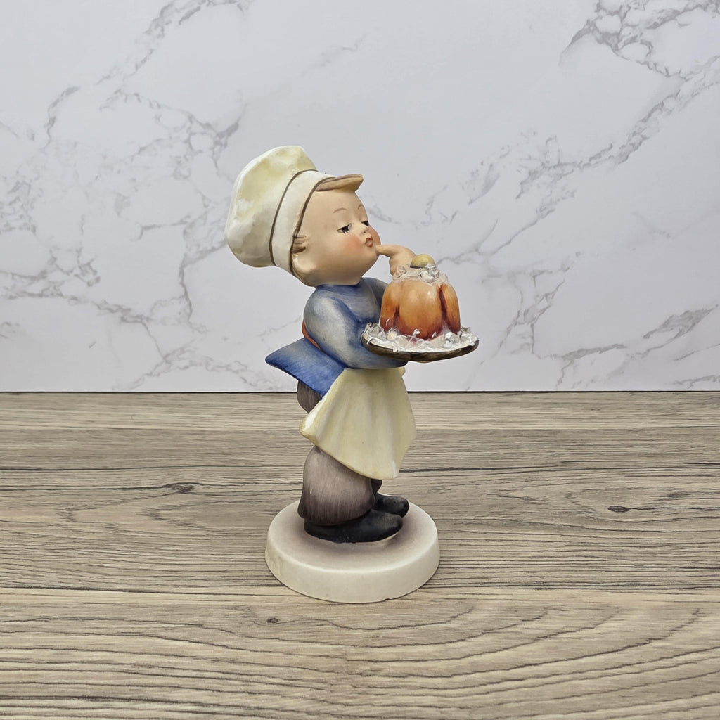 Porcelain Hummel Figurine Baker #128 TMK-3 West Germany Mid-Century Collectible Boy