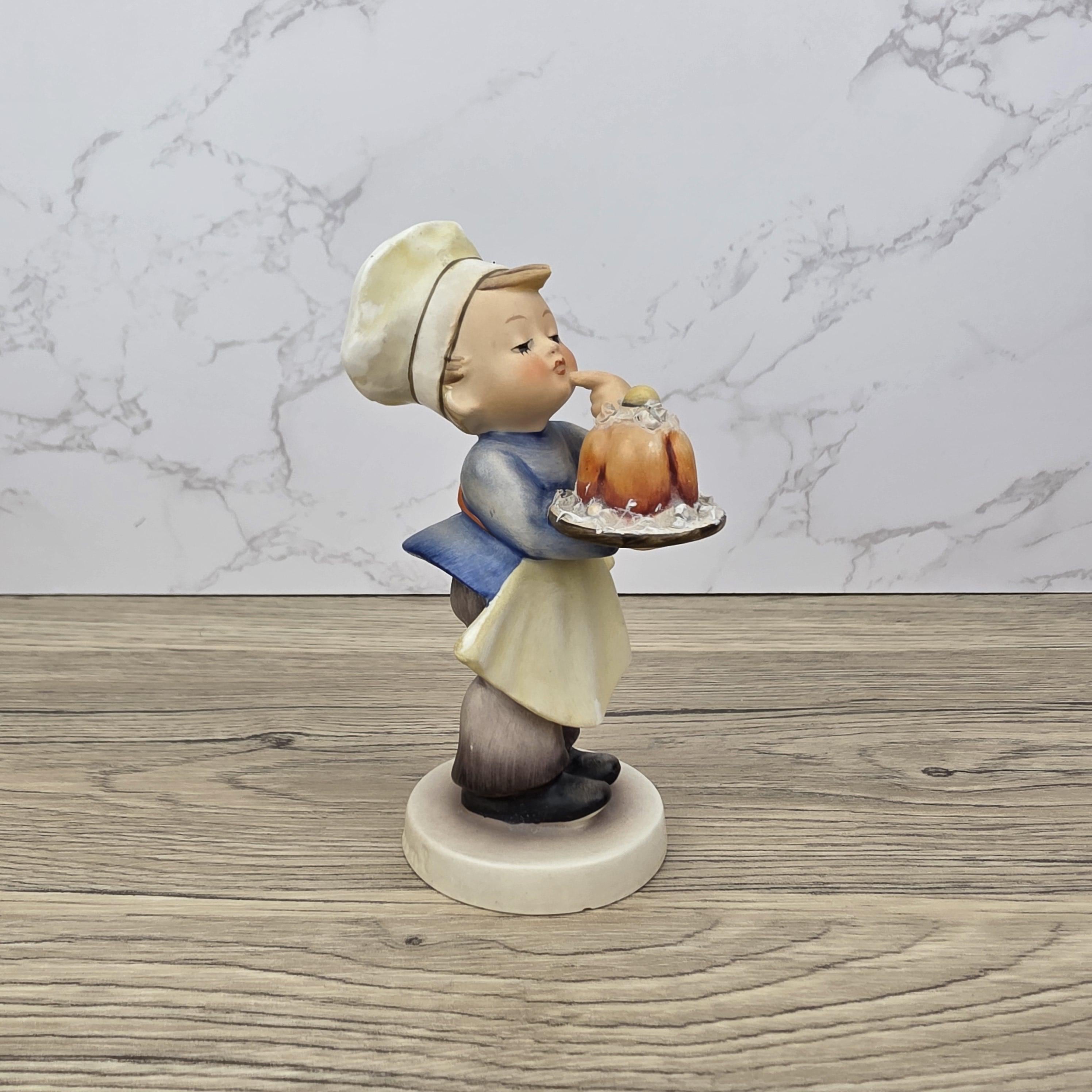 Porcelain Hummel Figurine Baker #128 TMK-3 West Germany Mid-Century Collectible Boy