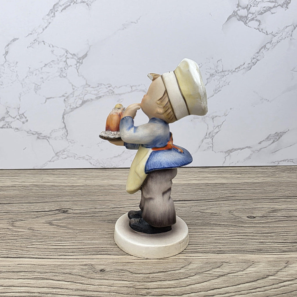 Porcelain Hummel Figurine Baker #128 TMK-3 West Germany Mid-Century Collectible Boy