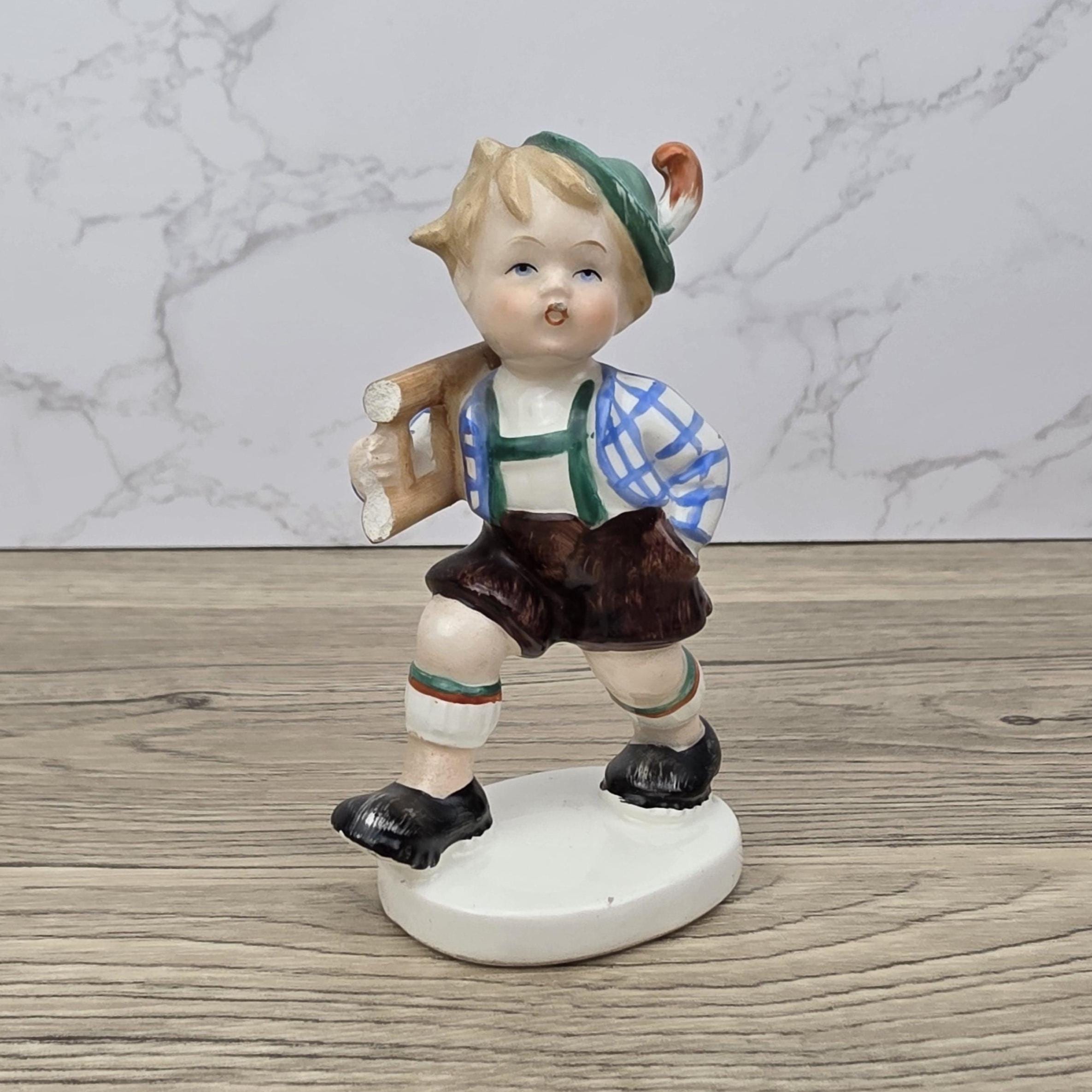 Vintage Goebel Hummel Figurine Boy With Ladder Porcelain Germany TMK-3 Collectible - Western Germany