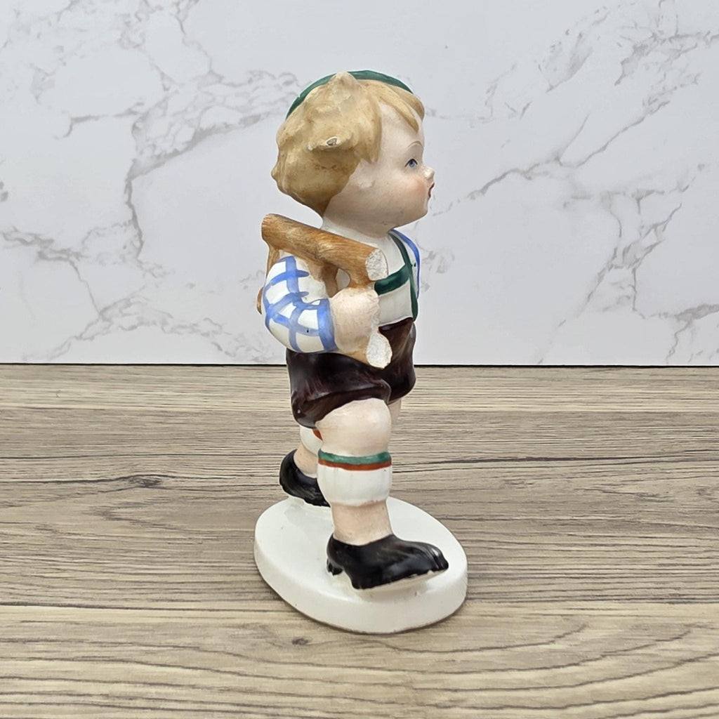 Vintage Goebel Hummel Figurine Boy With Ladder Porcelain Germany TMK-3 Collectible - Western Germany