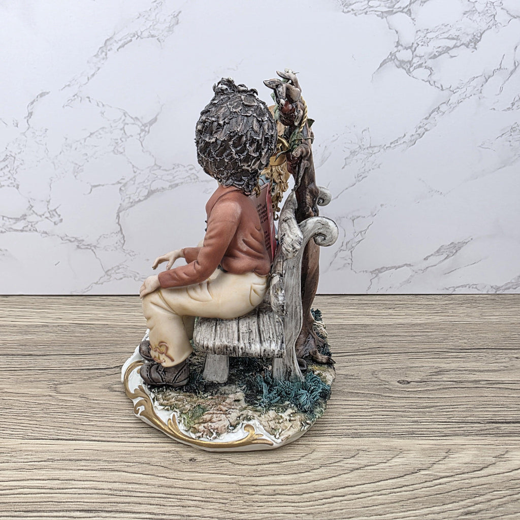 Capodimonte Figurine Primo Amore Porcelain La Medea Italy Vintage Collectible Decor Gift