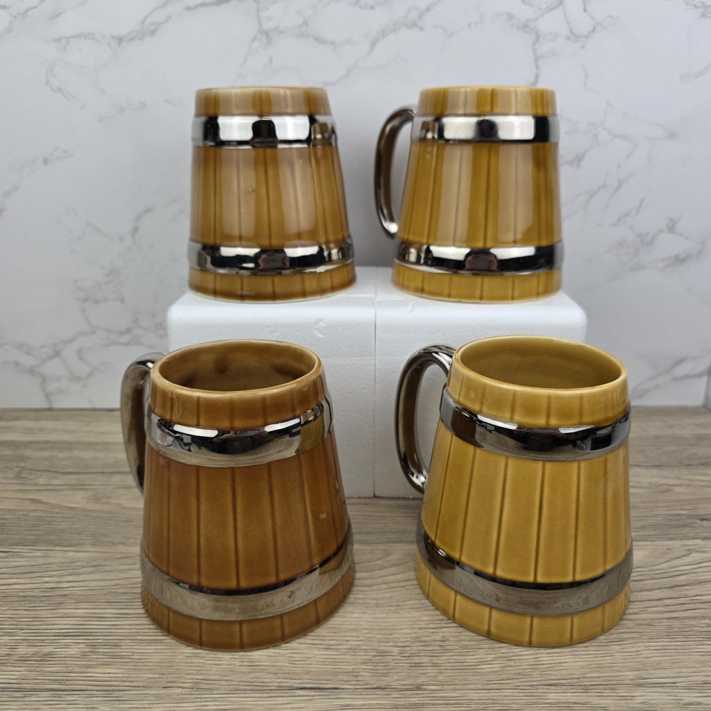 Vintage Wade England Ceramic Barrel Mugs – University & Destination Beer Steins – 4 Models Available