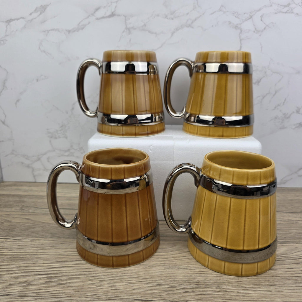 Vintage Wade England Ceramic Barrel Mugs – University & Destination Beer Steins – 4 Models Available