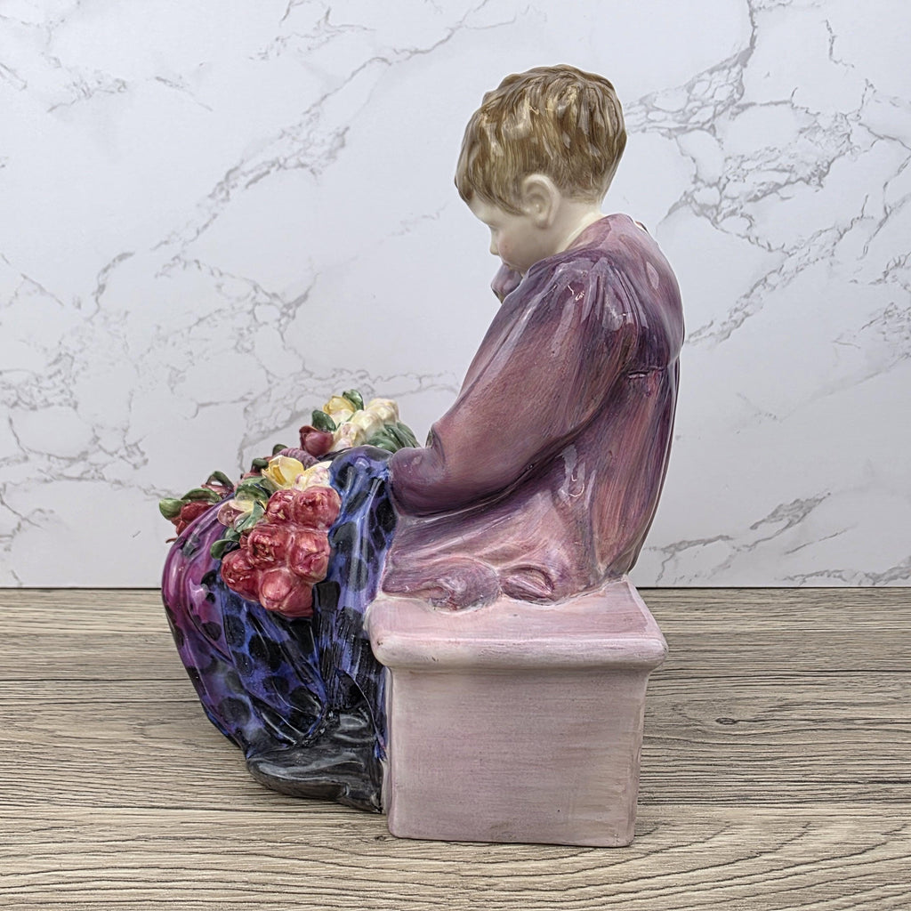 Vintage Royal Doulton Figurine, Flower Seller’s Children HN1342