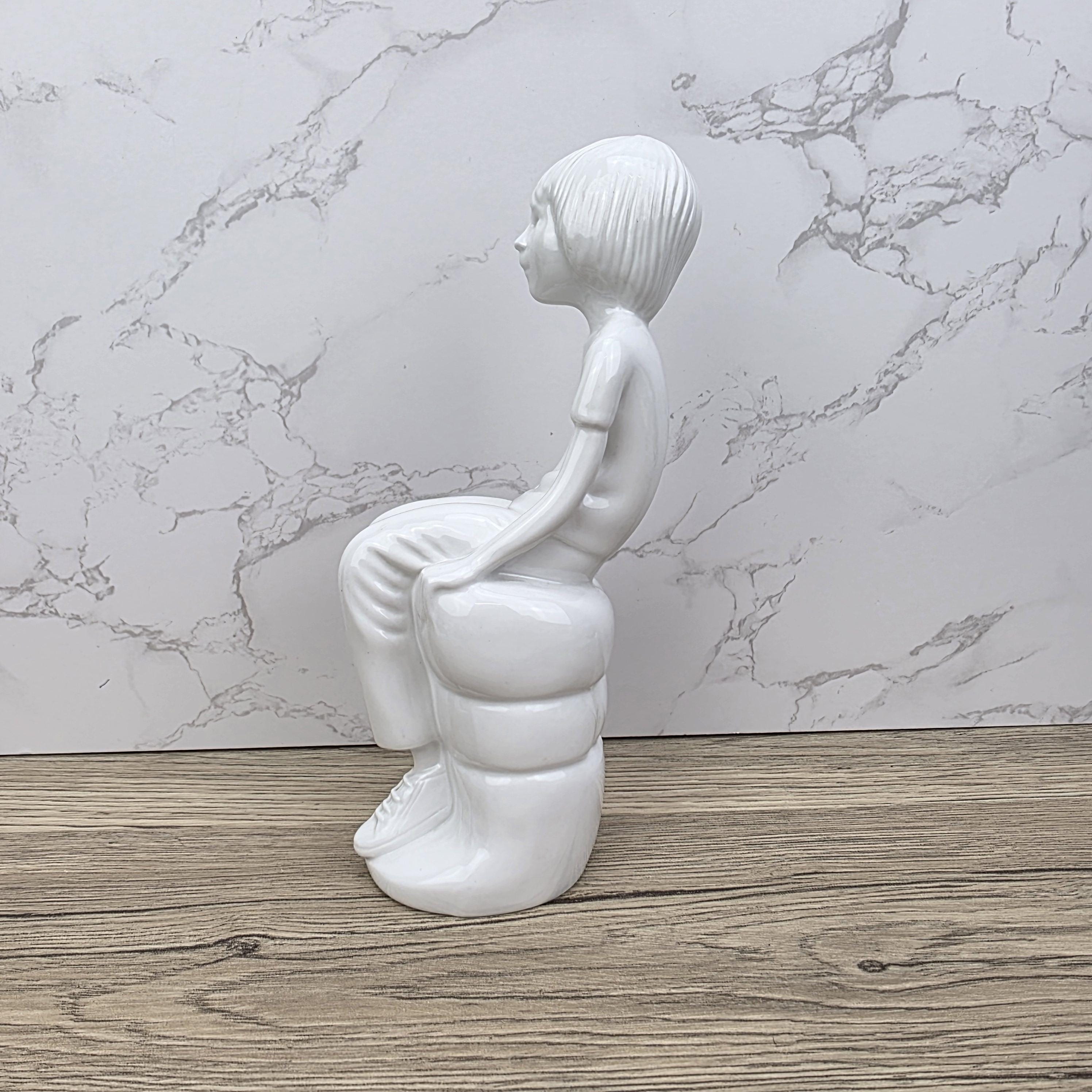 Vintage Spode "Michael" Figurine | Pauline Shone Bone China Sculpture