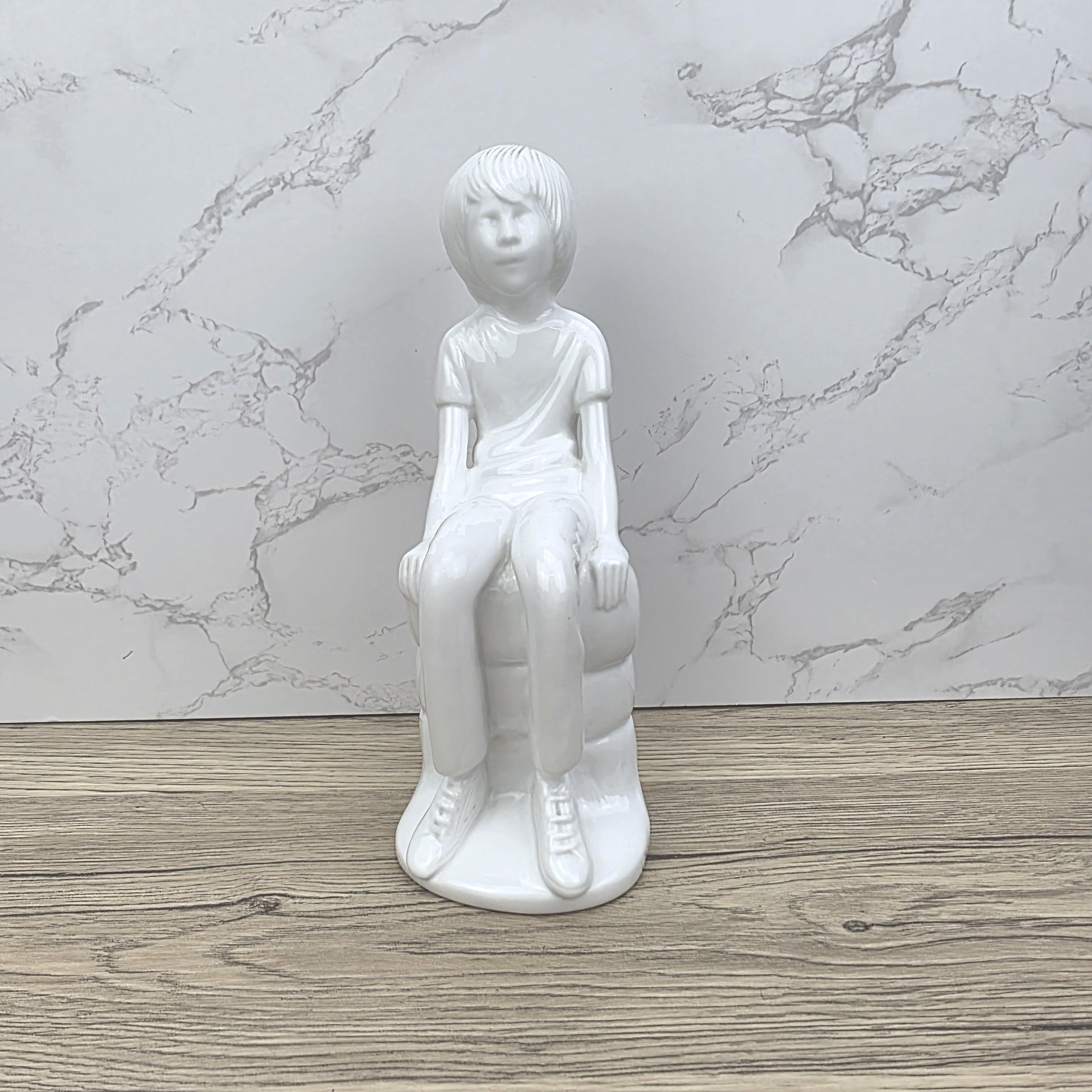 Vintage Spode "Michael" Figurine | Pauline Shone Bone China Sculpture