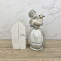 Vintage Nao Lladro Figurine | Spanish Porcelain Girl with Lamb