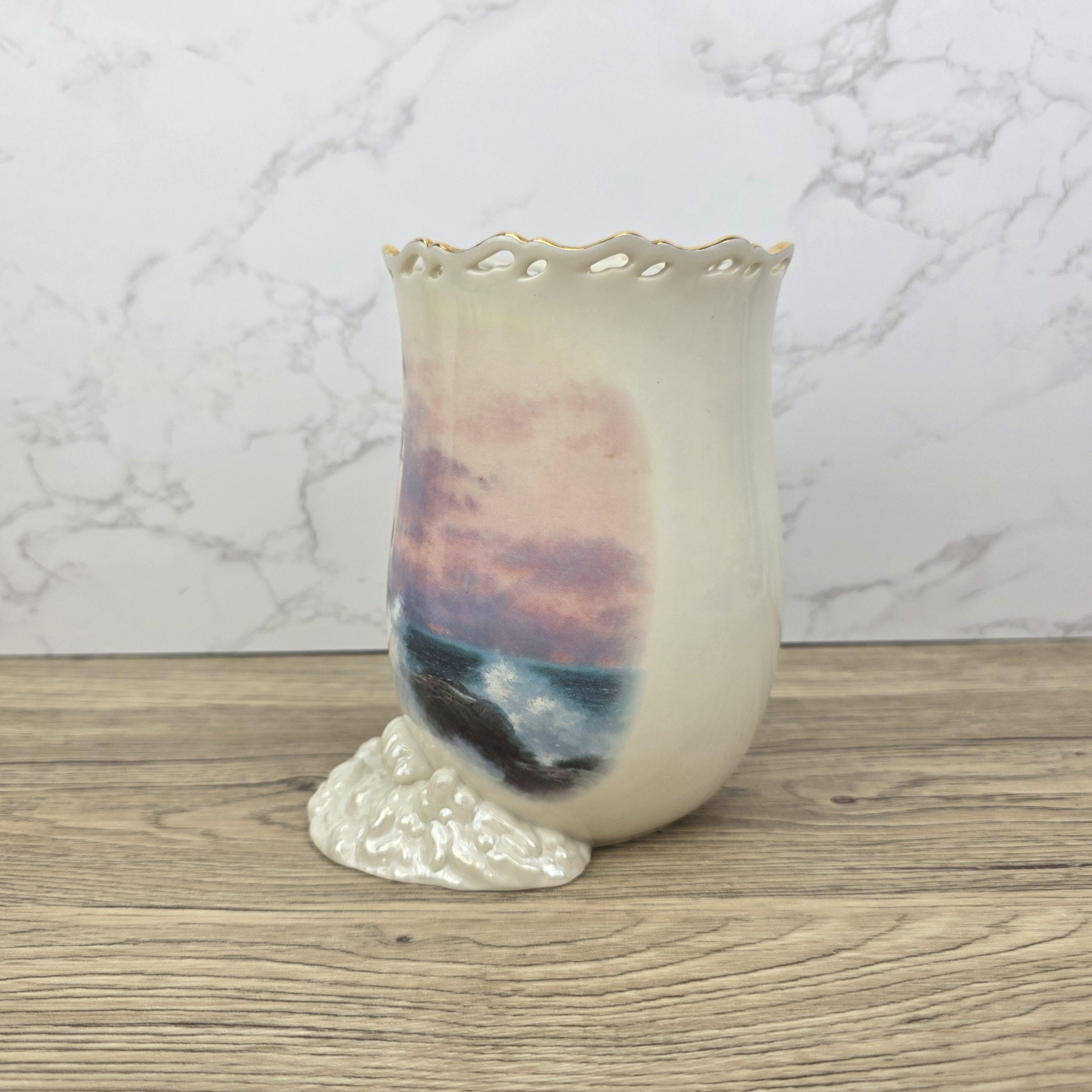 Lenox Thomas Kinkade Lighthouse Votive Vase | Beacon of Hope, Ivory China