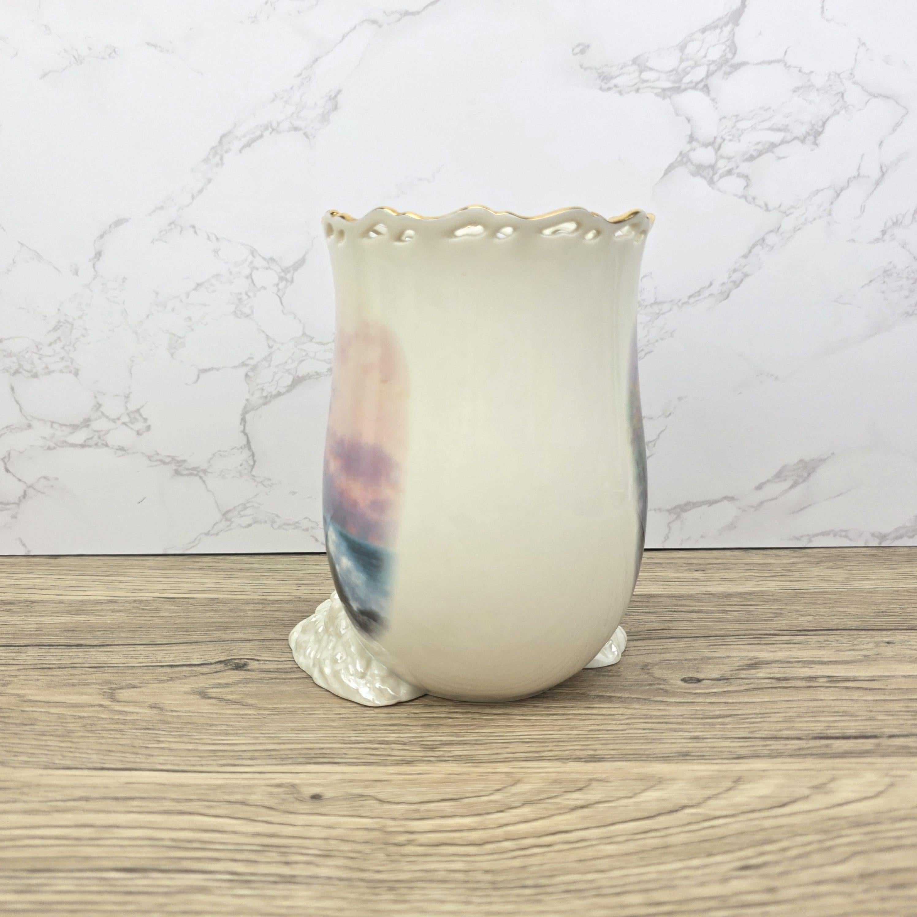 Lenox Thomas Kinkade Lighthouse Votive Vase | Beacon of Hope, Ivory China