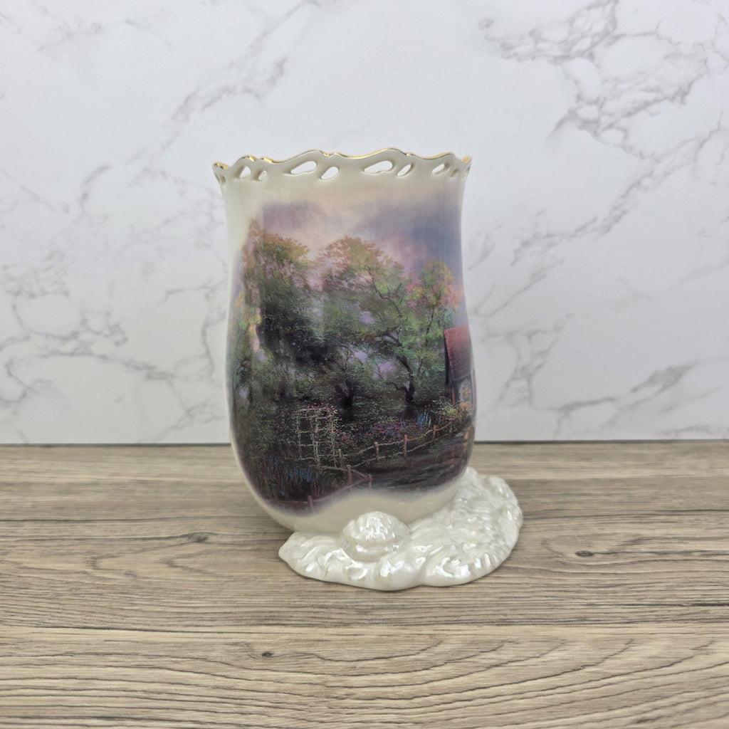 Lenox Thomas Kinkade Lighthouse Votive Vase | Beacon of Hope, Ivory China