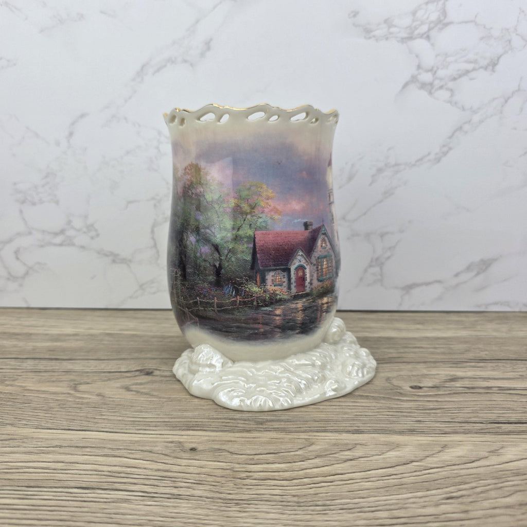 Lenox Thomas Kinkade Lighthouse Votive Vase | Beacon of Hope, Ivory China