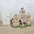 Leonardo Castle Teapot | Vintage British Knight Ceramic TeaPot | Collectible Pottery | Medieval Decor Union Jack