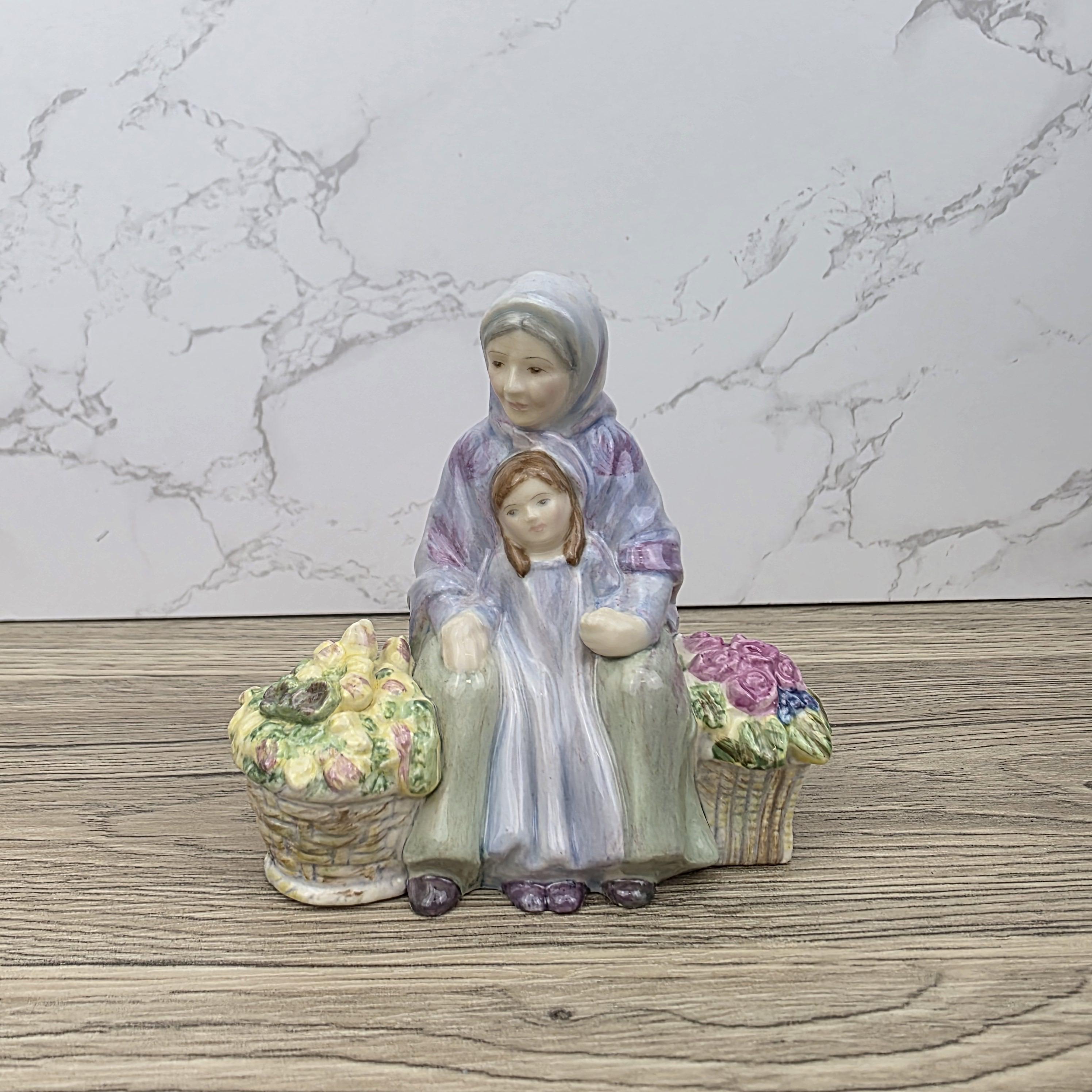 Royal Doulton Granny’s Heritage Figurine HN5885 | Miniature Street Vendors 2005 | Bone China Collectible