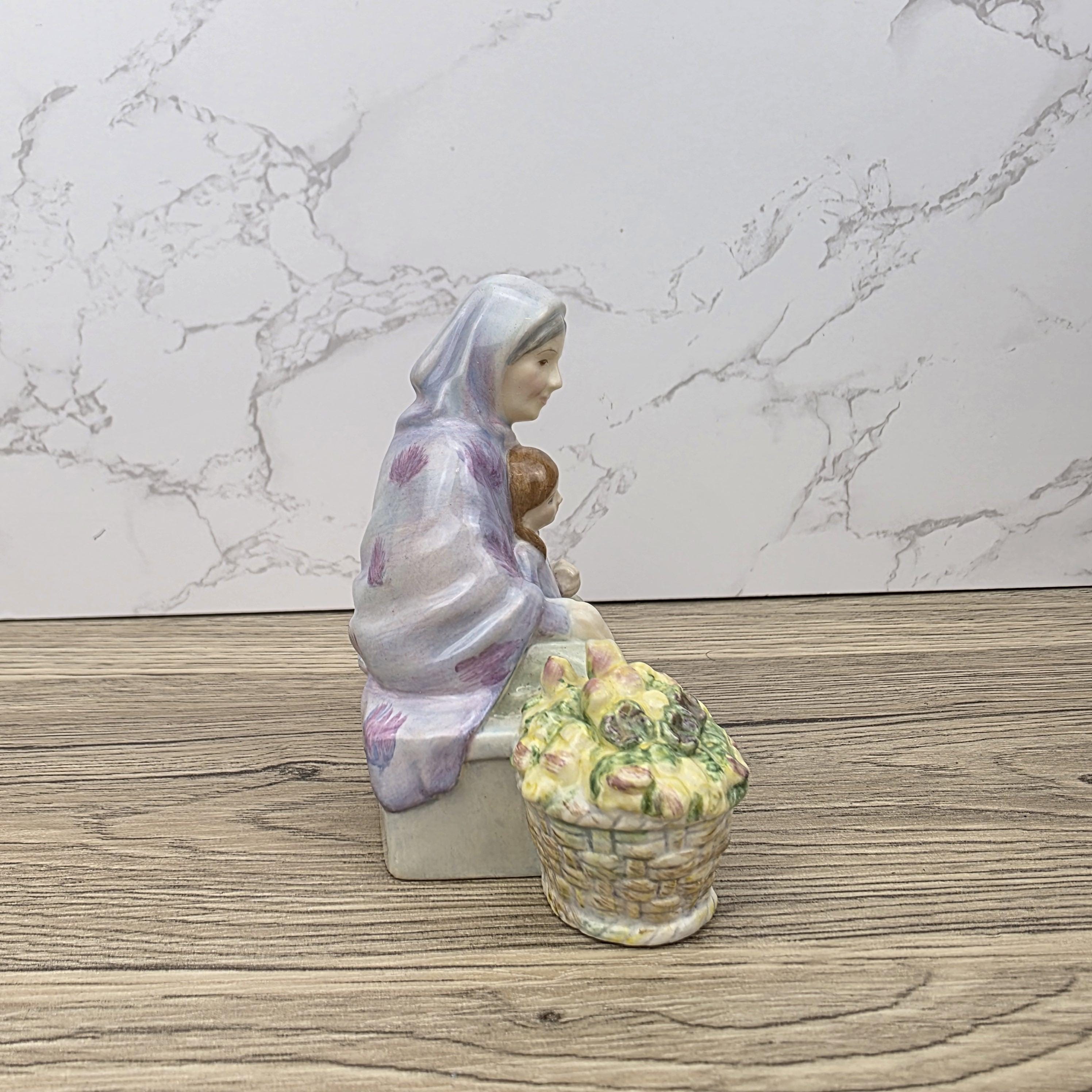 Royal Doulton Granny’s Heritage Figurine HN5885 | Miniature Street Vendors 2005 | Bone China Collectible