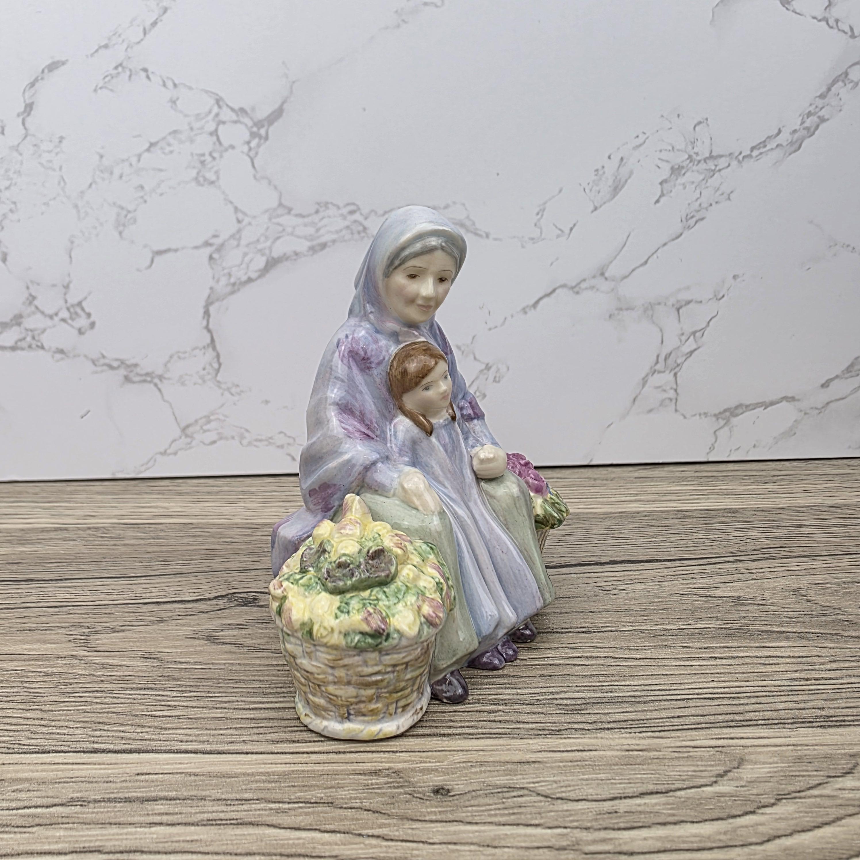 Royal Doulton Granny’s Heritage Figurine HN5885 | Miniature Street Vendors 2005 | Bone China Collectible