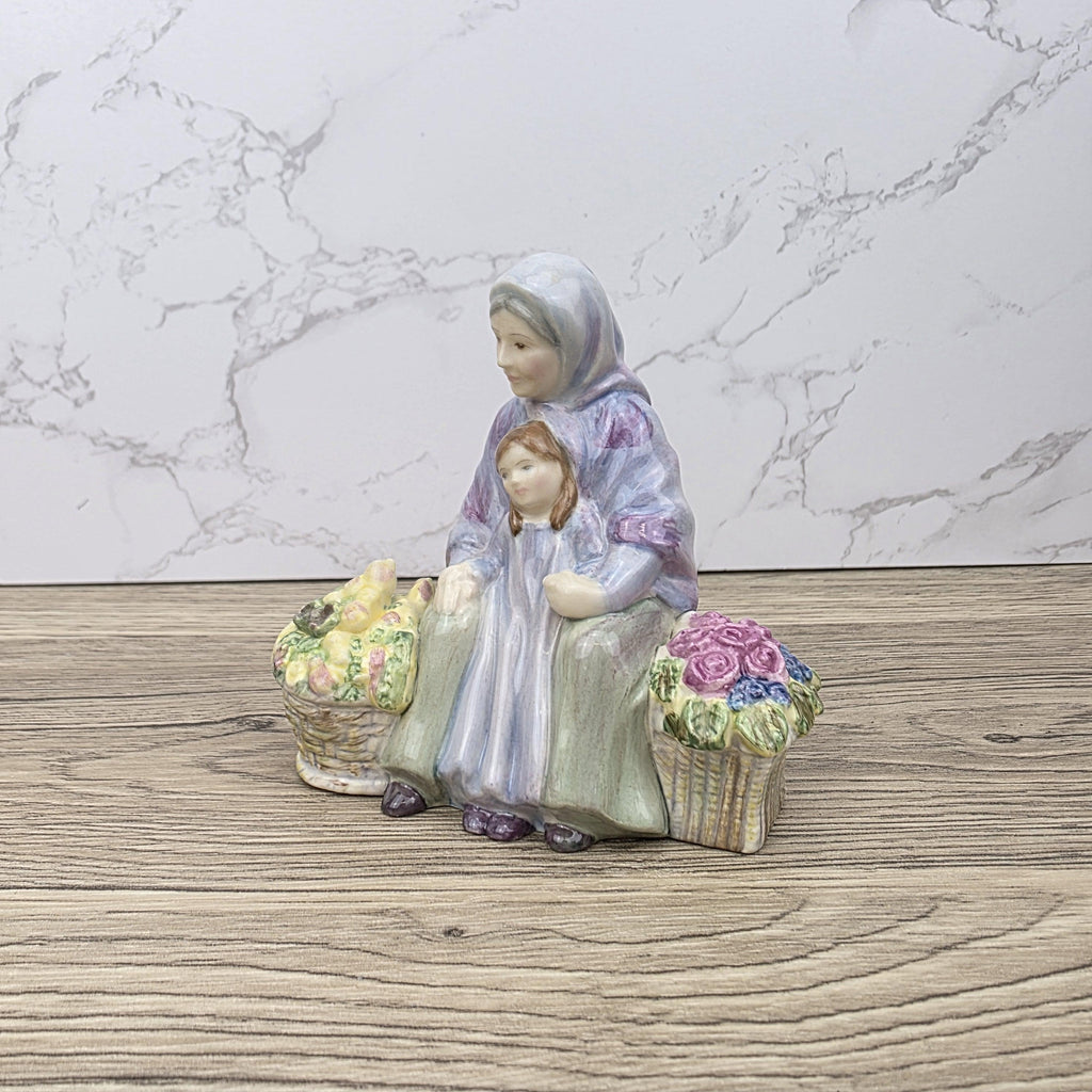 Royal Doulton Granny’s Heritage Figurine HN5885 | Miniature Street Vendors 2005 | Bone China Collectible