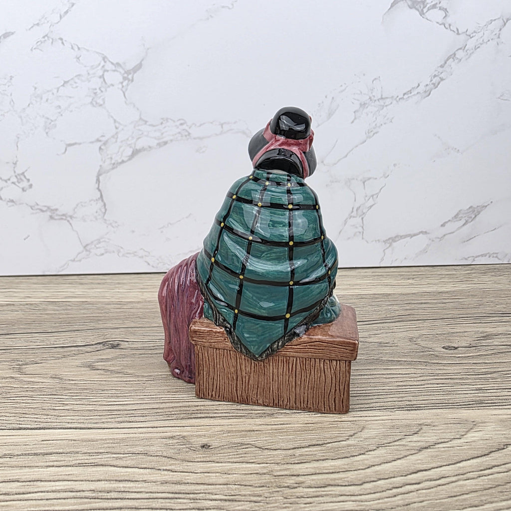 Royal Doulton Silks & Ribbons Figurine HN4288 | Miniature Street Vendors 1999 | Bone China Collectible
