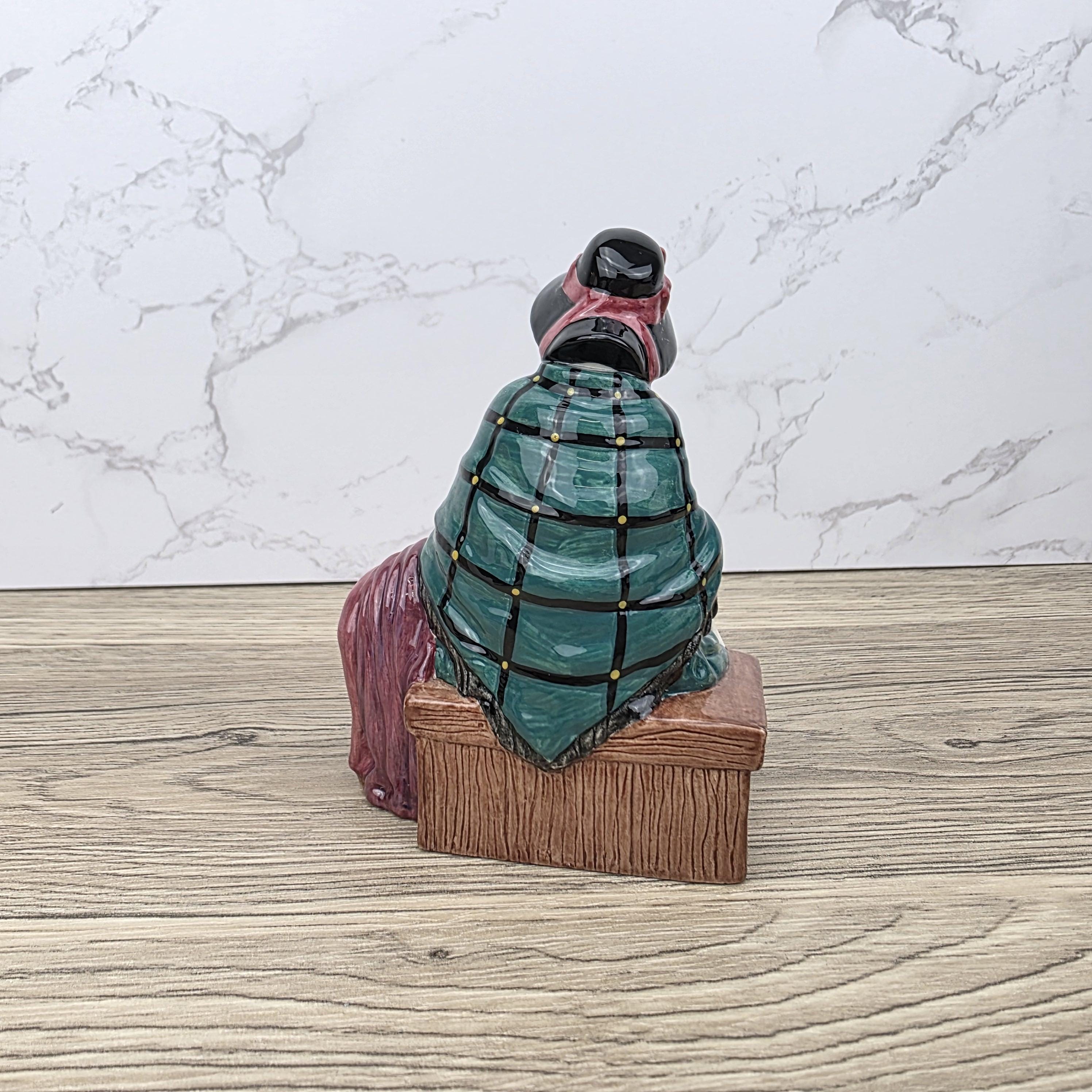 Royal Doulton Silks & Ribbons Figurine HN4288 | Miniature Street Vendors 1999 | Bone China Collectible