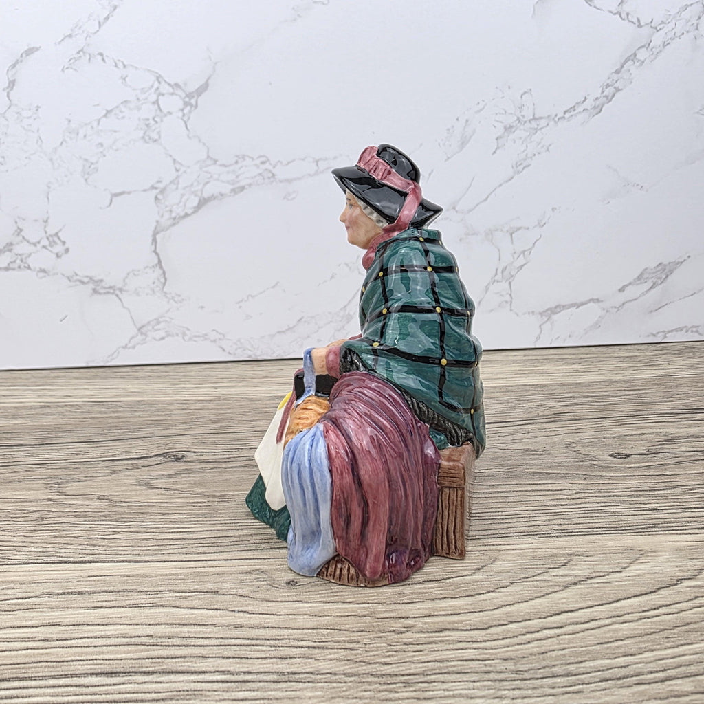 Royal Doulton Silks & Ribbons Figurine HN4288 | Miniature Street Vendors 1999 | Bone China Collectible