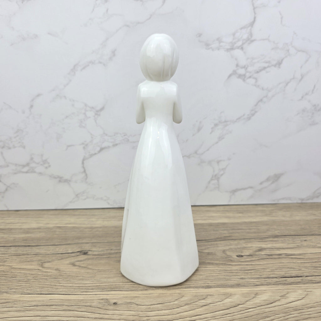 Royal Doulton Images God Bless You HN3400 White Ceramic Figurine England Vintage Collectible Minimalist