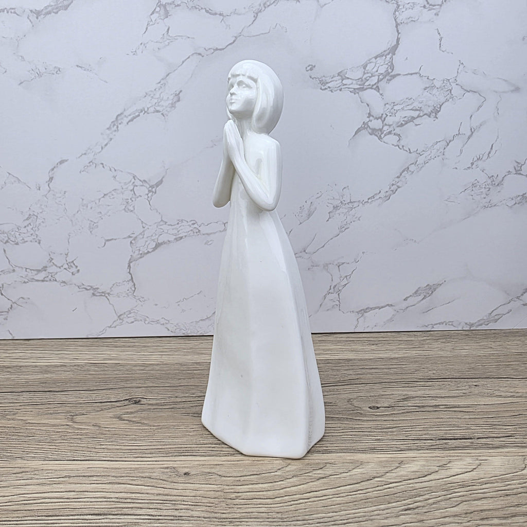 Royal Doulton Images God Bless You HN3400 White Ceramic Figurine England Vintage Collectible Minimalist