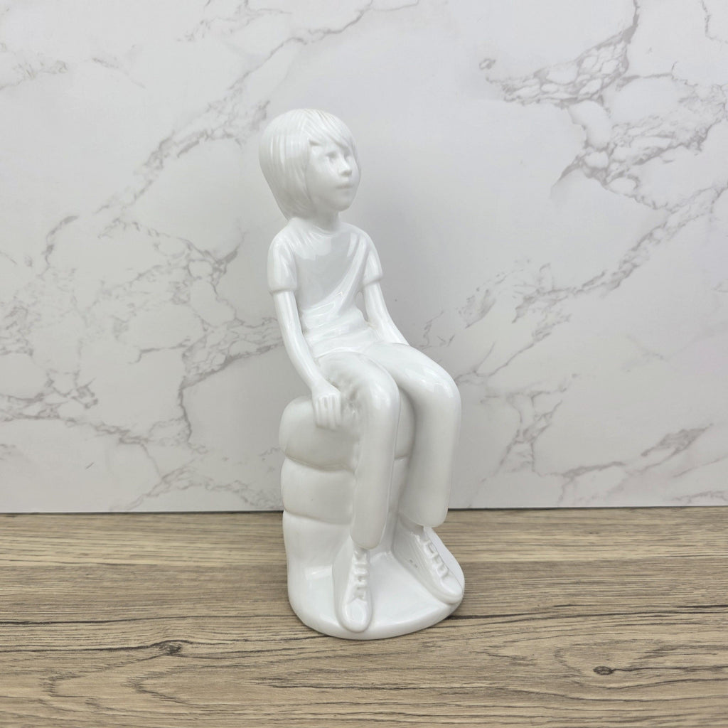 Vintage Spode "Michael" Figurine | Pauline Shone Bone China Sculpture