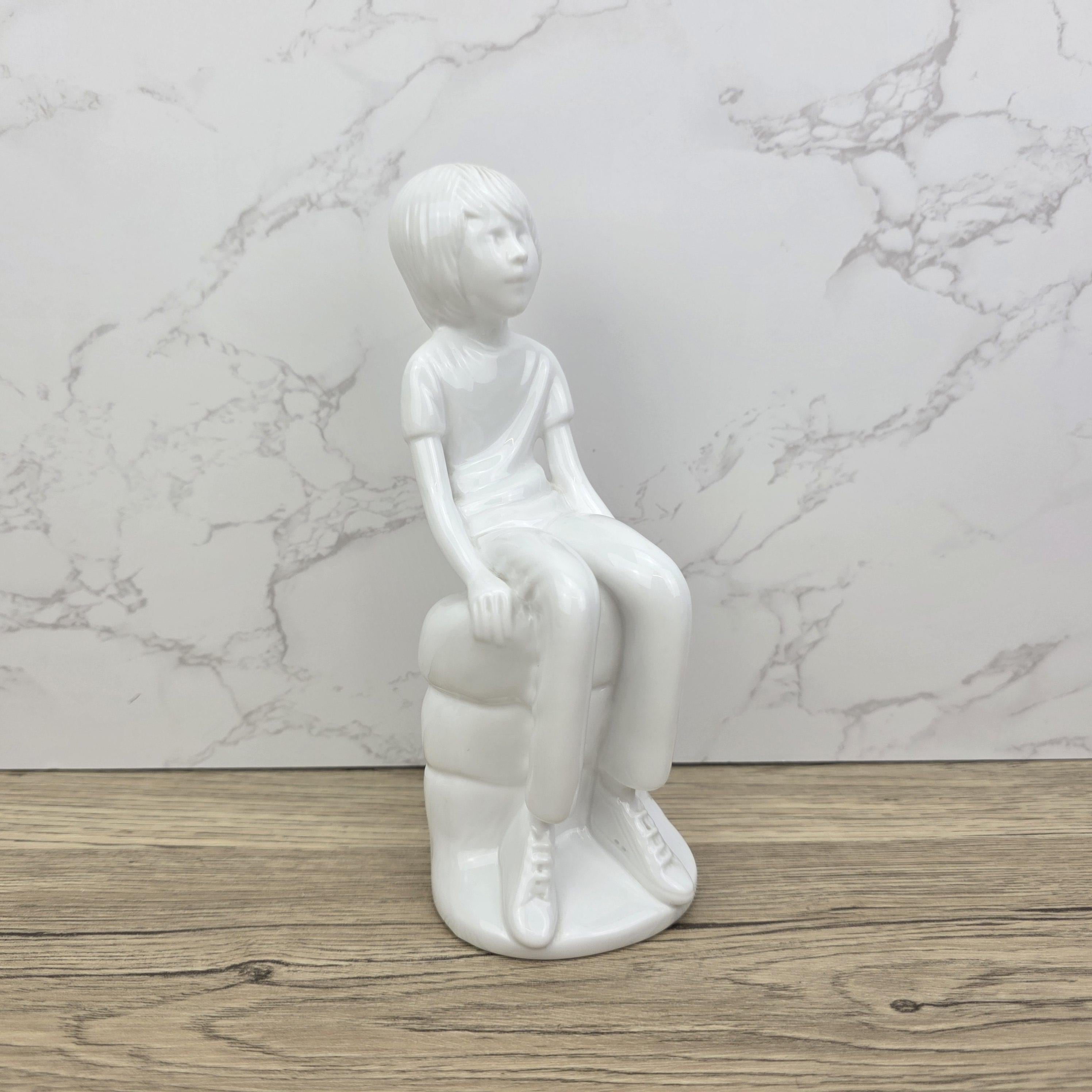 Vintage Spode "Michael" Figurine | Pauline Shone Bone China Sculpture