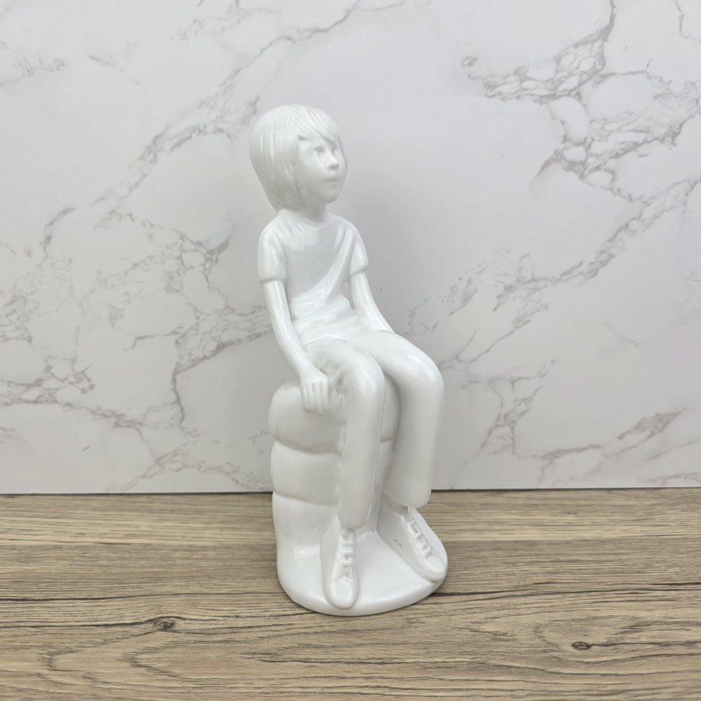 Vintage Spode "Michael" Figurine | Pauline Shone Bone China Sculpture