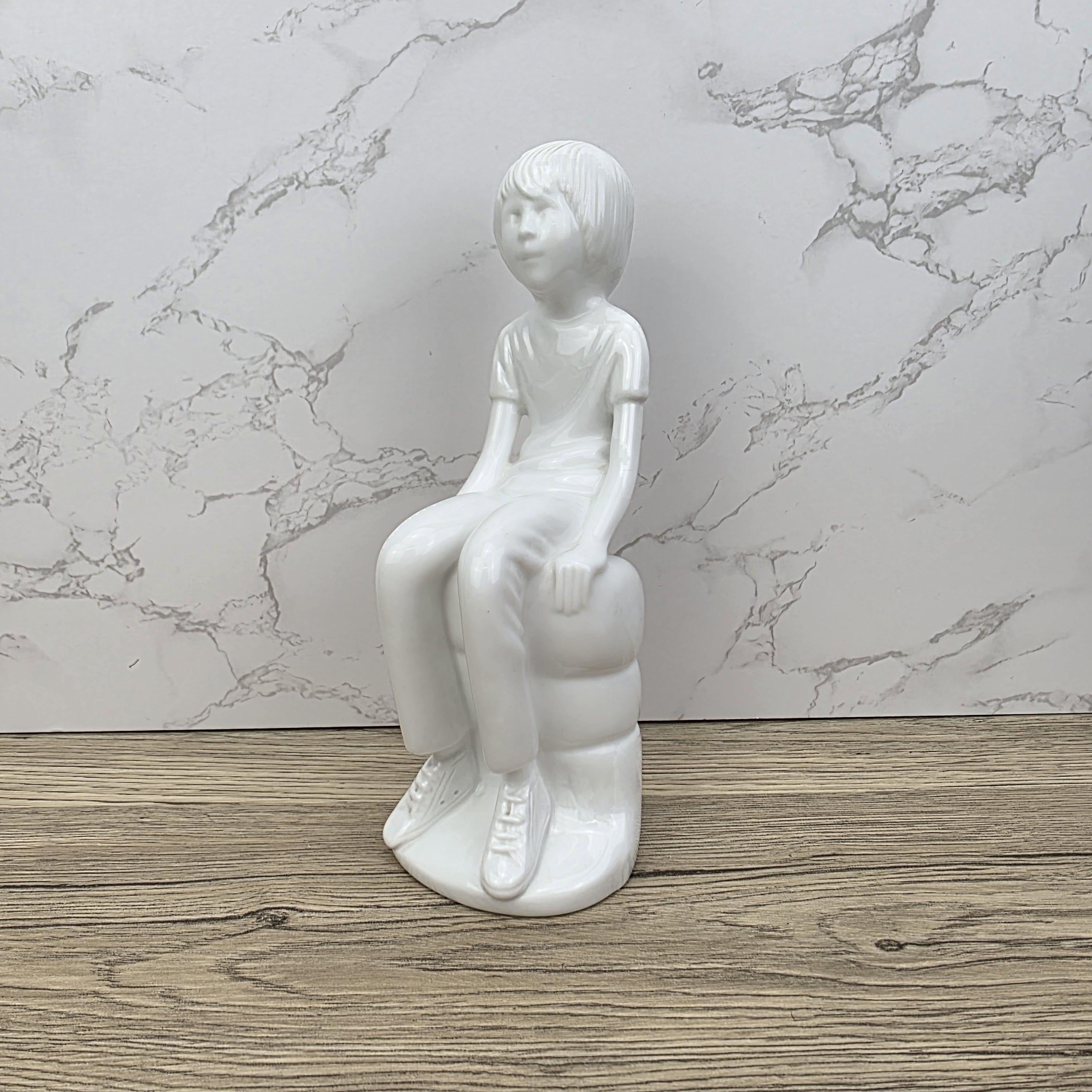Vintage Spode "Michael" Figurine | Pauline Shone Bone China Sculpture