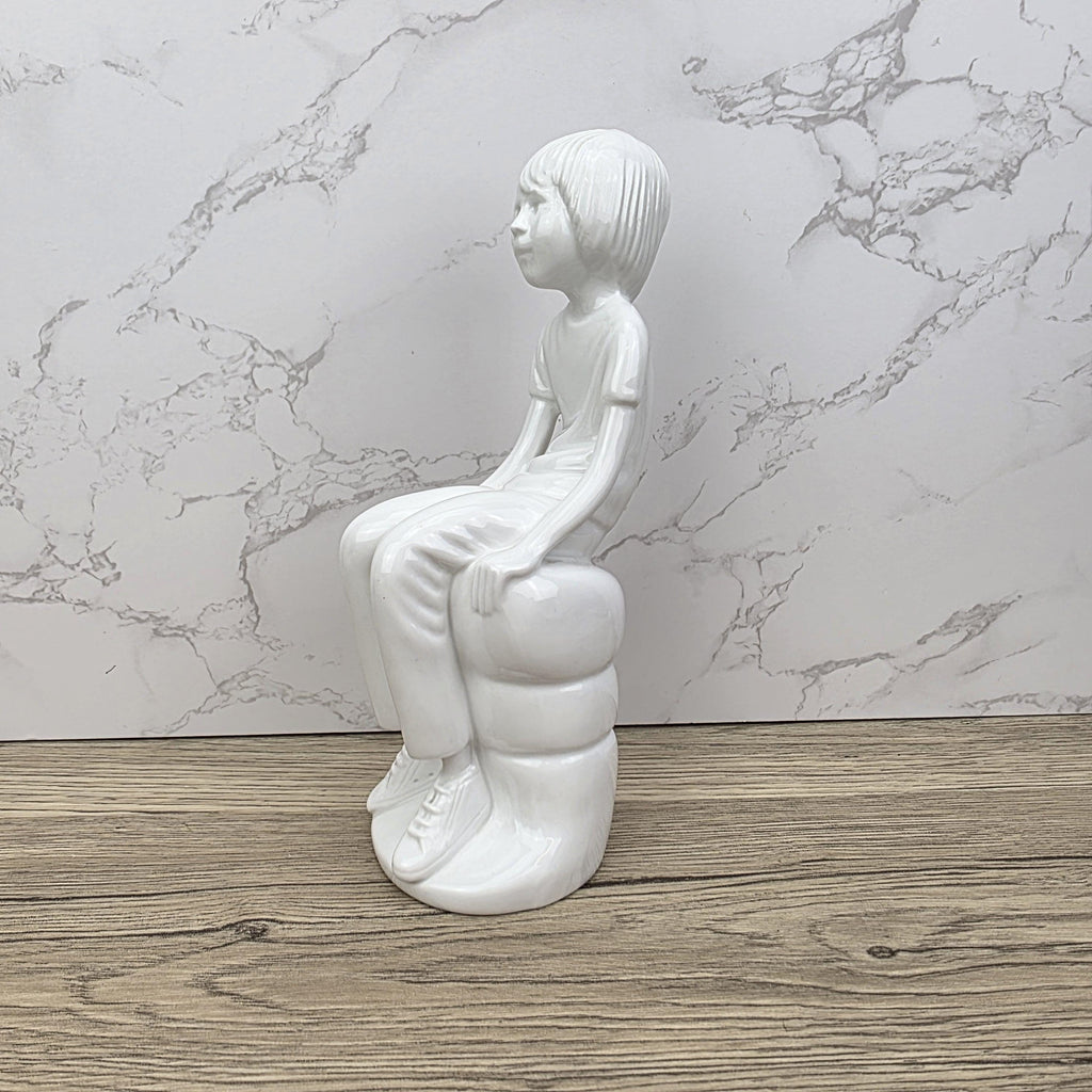 Vintage Spode "Michael" Figurine | Pauline Shone Bone China Sculpture