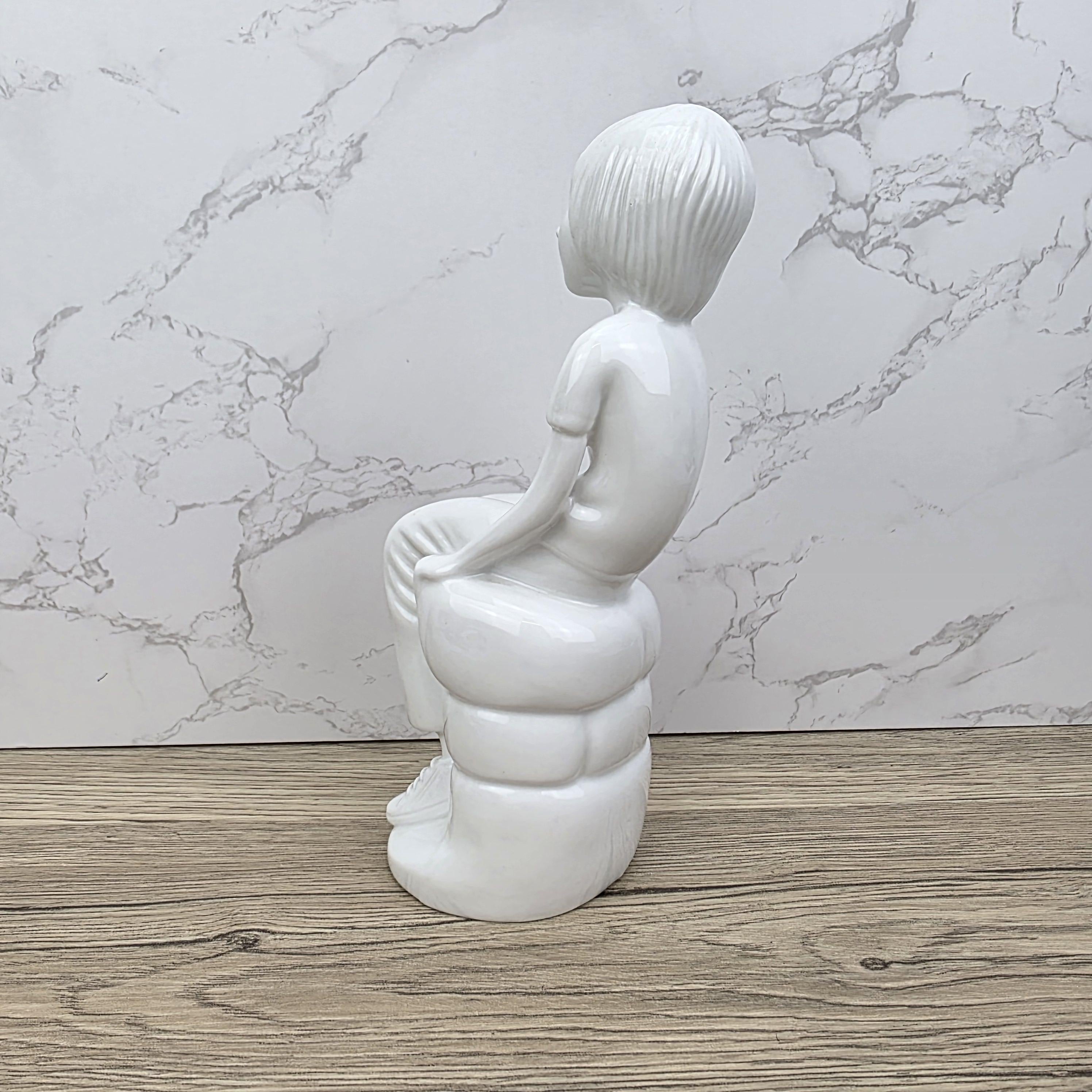 Vintage Spode "Michael" Figurine | Pauline Shone Bone China Sculpture