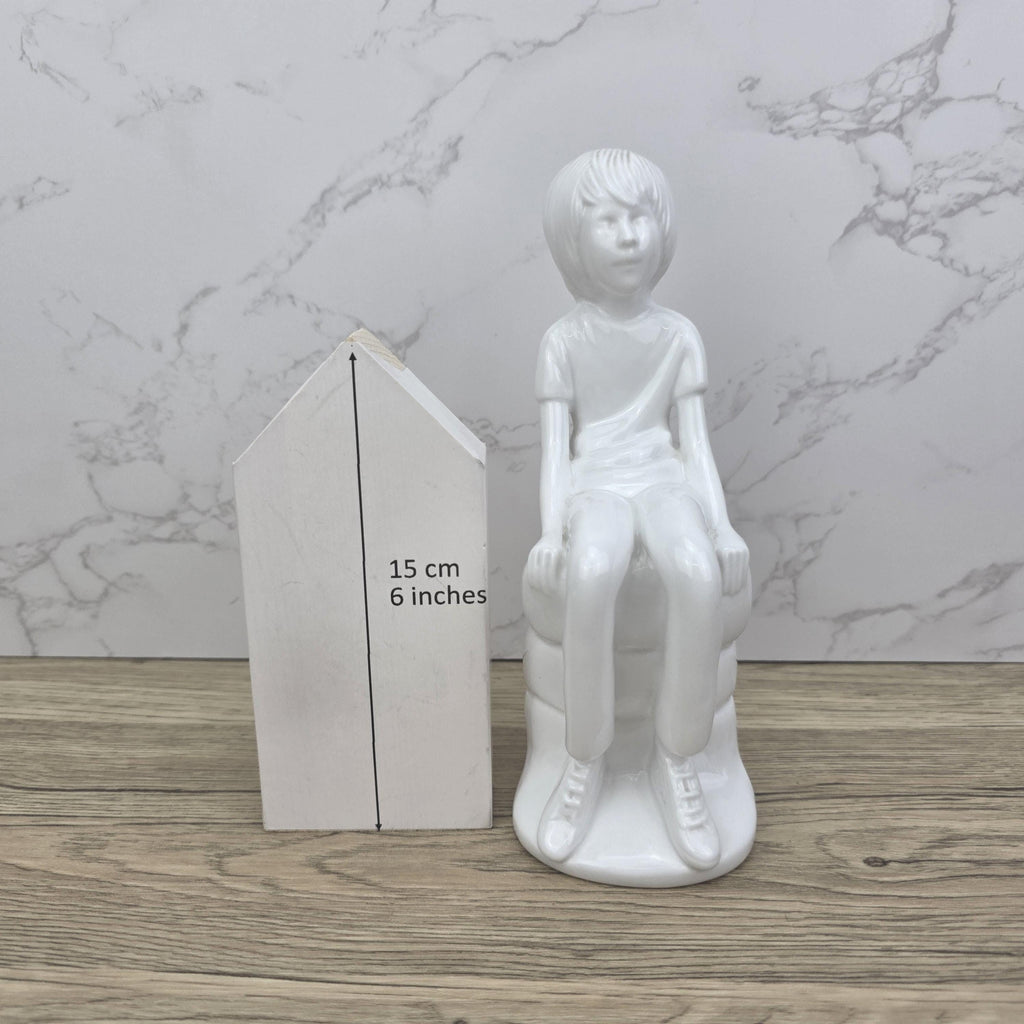 Vintage Spode "Michael" Figurine | Pauline Shone Bone China Sculpture