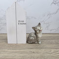 Royal Doulton Tabby Cat Figurine | HN2544 Grey Striped Cat | Vintage English Bone China Collectible
