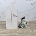 Goebel Hummel Playful Cat with Beetle” Figurine | W.Germany Porcelain Vintage Collectible Tabby Kitten