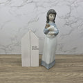 Vintage NAO by Lladro “Girl Holding Puppy” Porcelain Figurine | Spain 1980s | Handcrafted Glazed Collectible