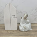 NAO Lladro Porcelain Angel Figurine | Seated Dreaming Angel, Drum