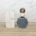 Vintage Nao Lladro Porcelain Figurine | Girl with Hat, Spanish Collectible