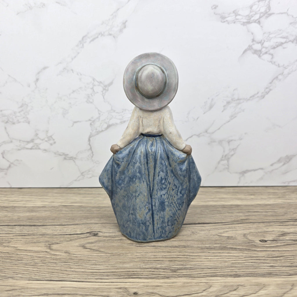 Vintage Nao Lladro Porcelain Figurine | Girl with Hat, Spanish Collectible