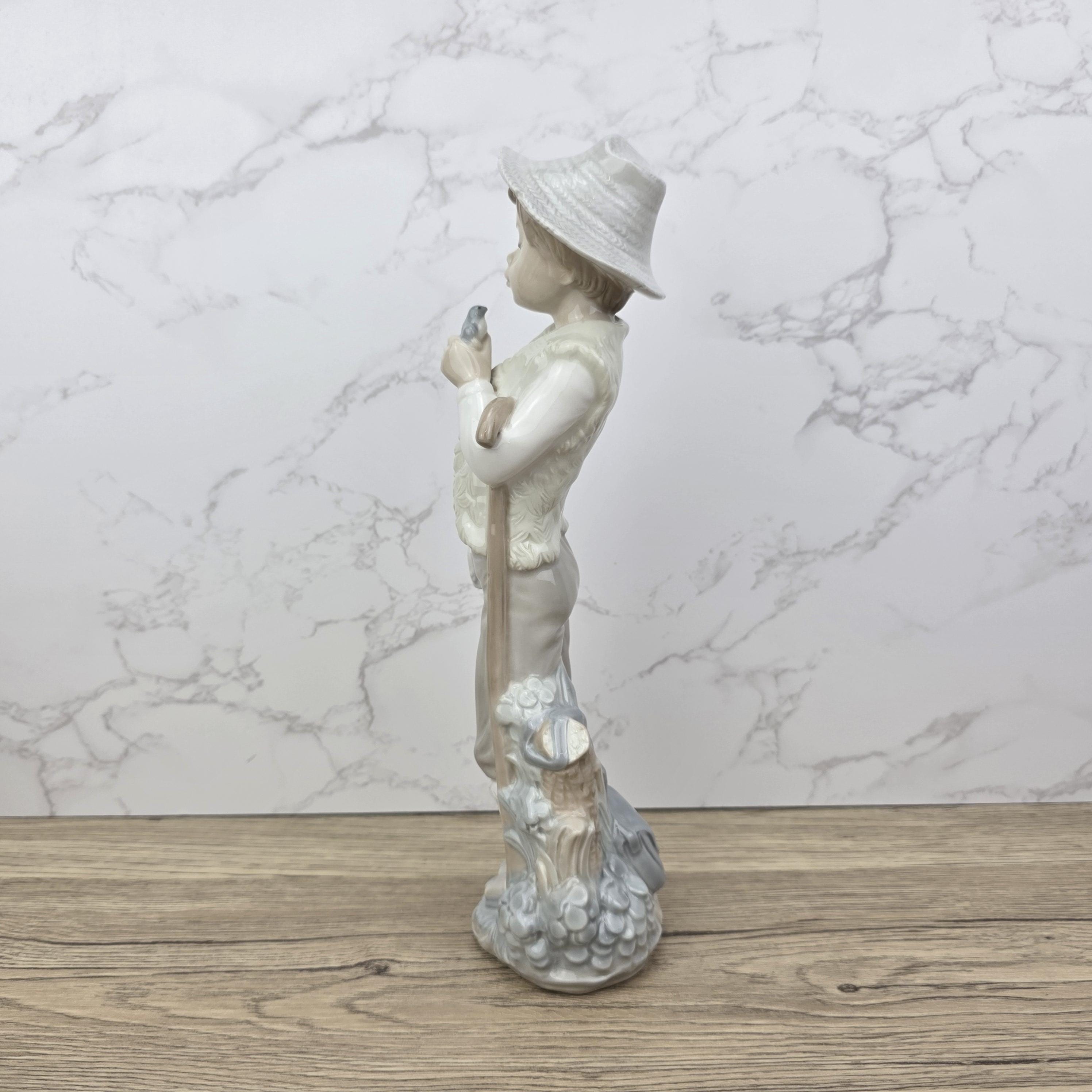 Vintage Lladro Nao Porcelain Shepherd Boy Figurine | Spanish Daisa 1987