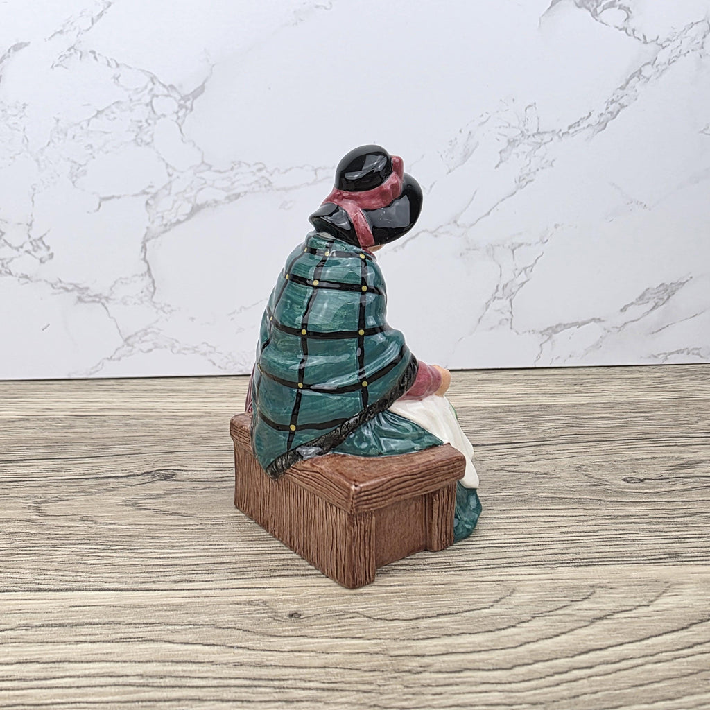 Royal Doulton Silks & Ribbons Figurine HN4288 | Miniature Street Vendors 1999 | Bone China Collectible