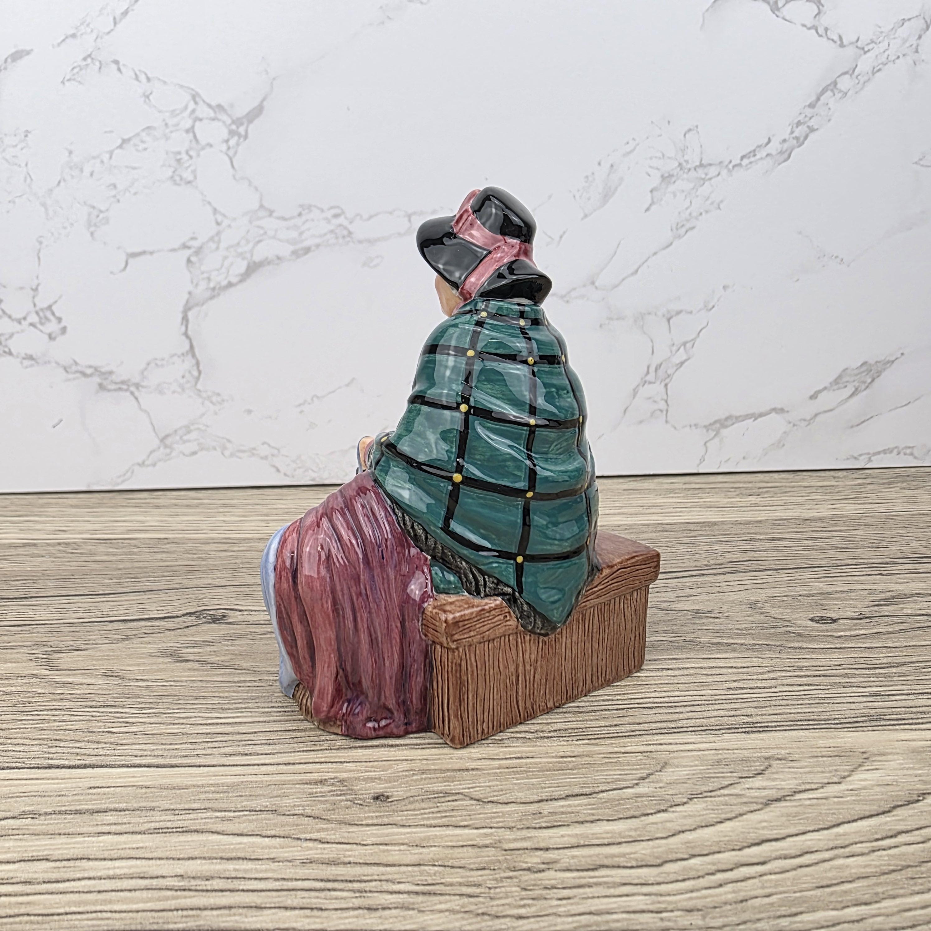Royal Doulton Silks & Ribbons Figurine HN4288 | Miniature Street Vendors 1999 | Bone China Collectible