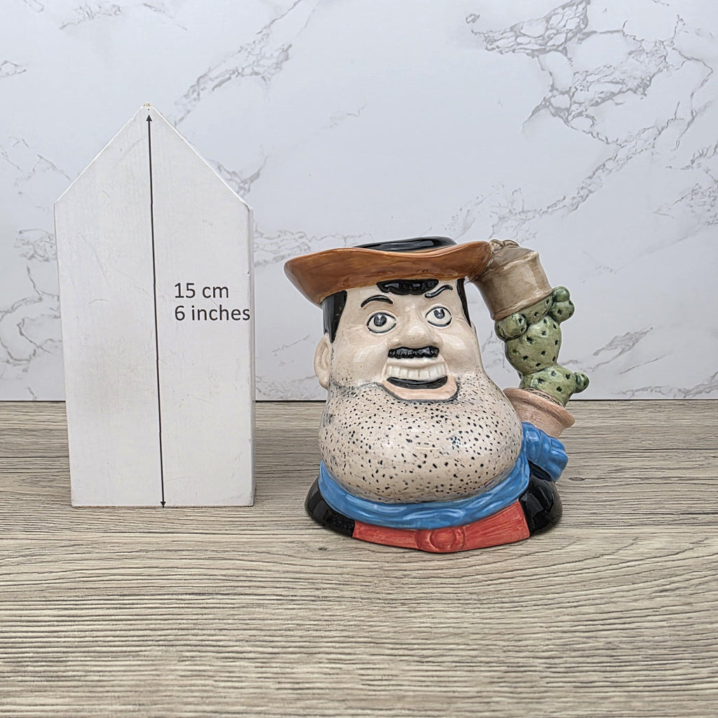 Vintage Royal Doulton Desperate Dan D7034 Large Character Jug Simon Ward – Beano Series Collectible