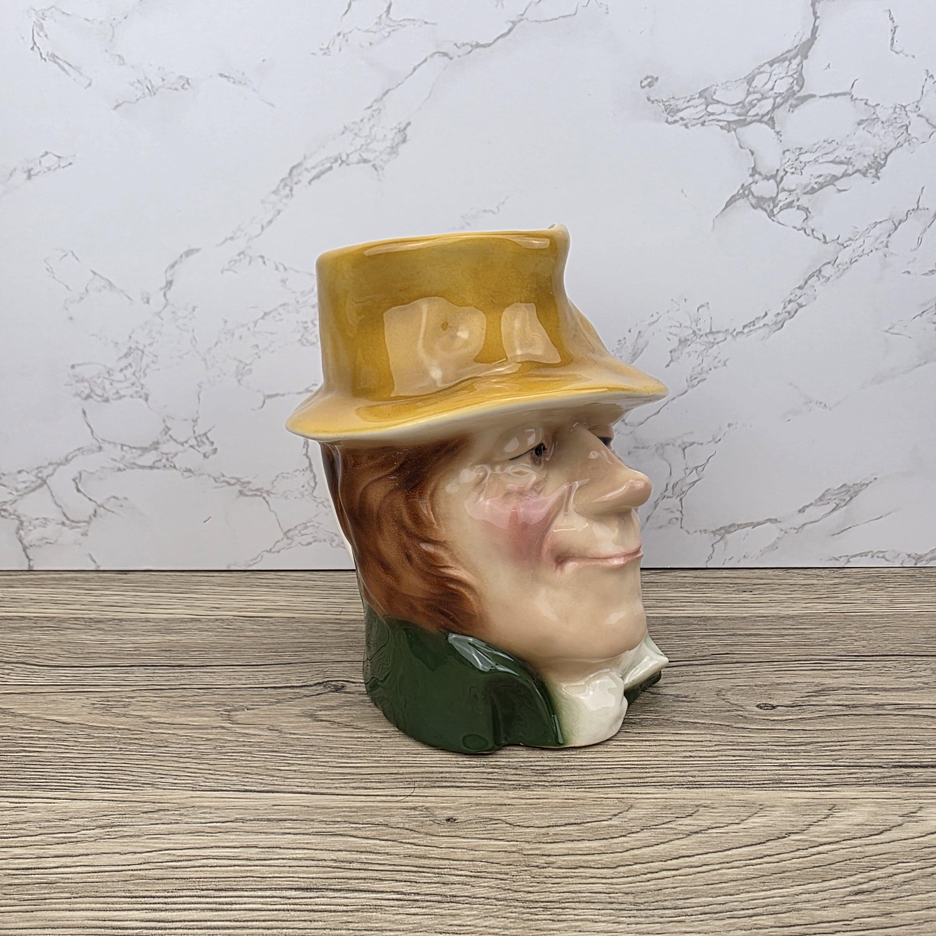 Vintage Charles Dickens Bill Sikes Toby English Character Pitcher Ceramic Figure by Kingston Pottery