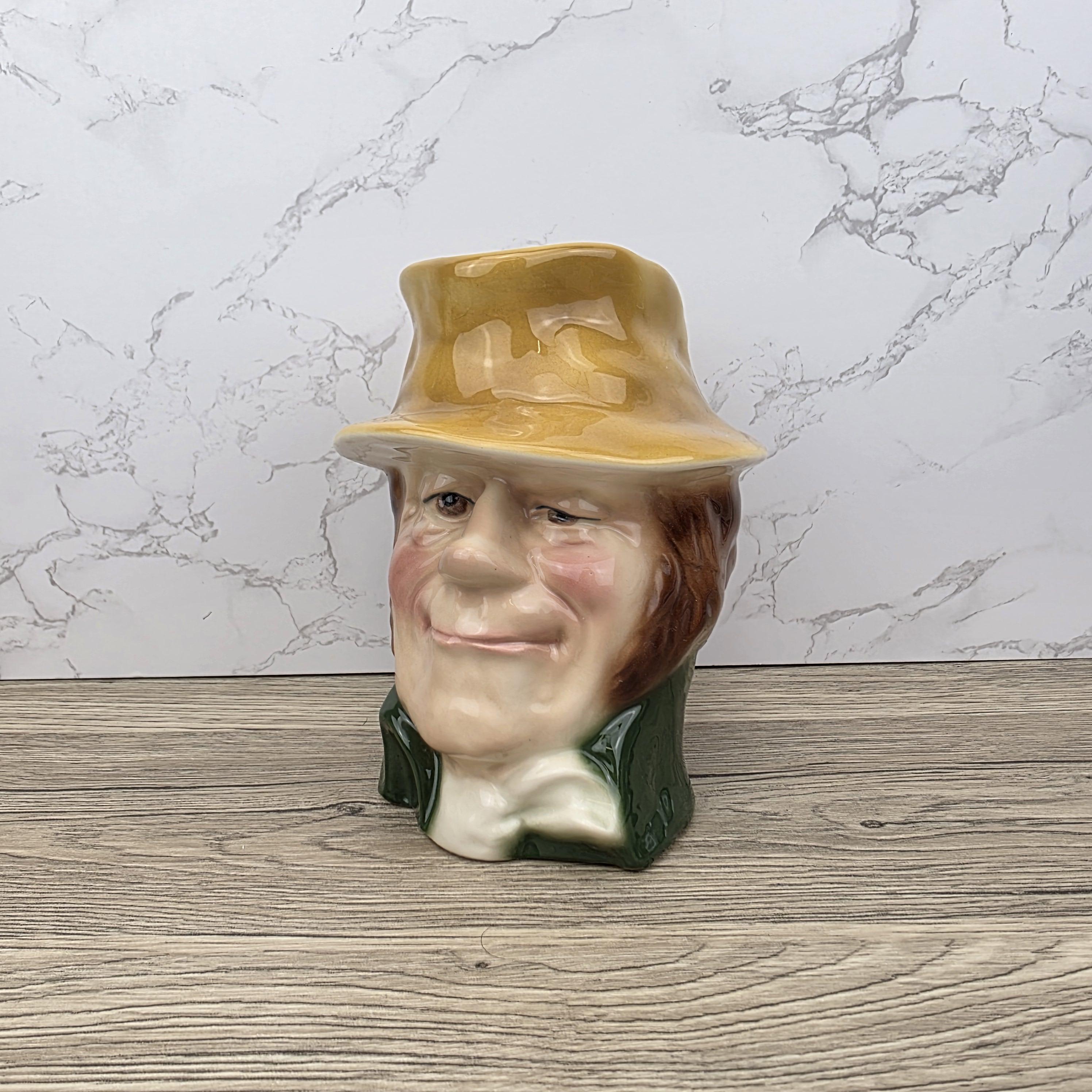 Vintage Charles Dickens Bill Sikes Toby English Character Pitcher Ceramic Figure by Kingston Pottery