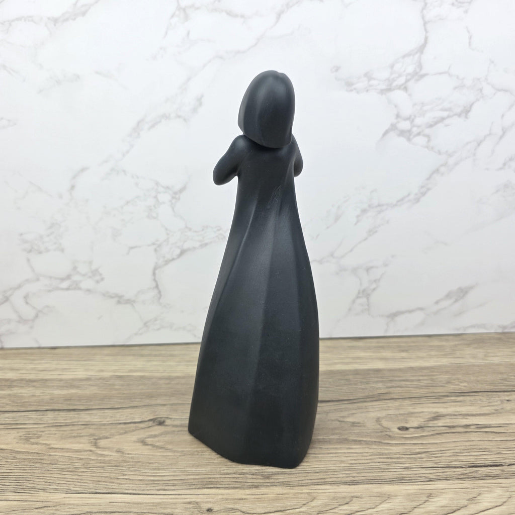 Royal Doulton “Thankful” Figure | Images Collection | Matte Black Porcelain Sculpture | Minimalist English Art Figurine