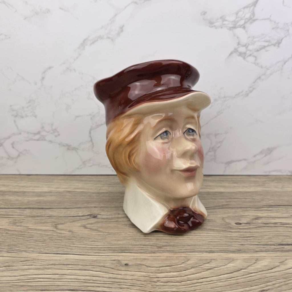 Vintage Kingston Pottery Toby Jug: Copperfield's Lad, Charles Dickens