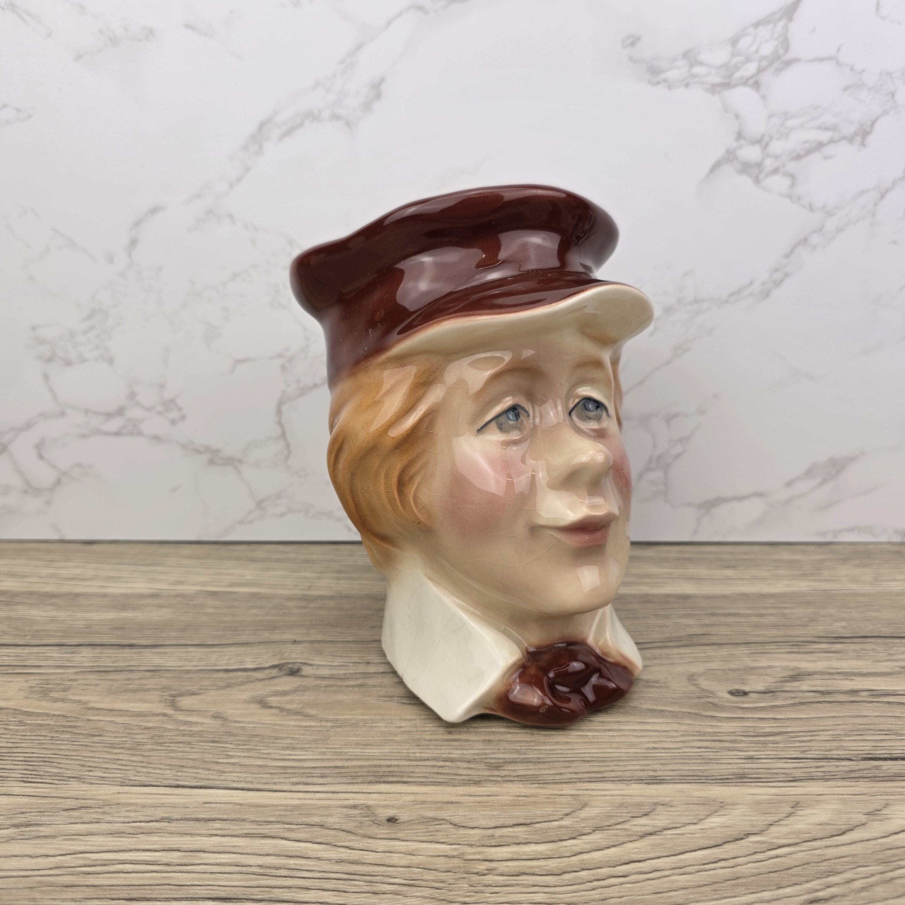Vintage Kingston Pottery Toby Jug: Copperfield's Lad, Charles Dickens