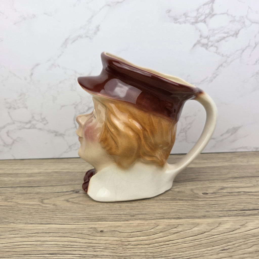 Vintage Kingston Pottery Toby Jug: Copperfield's Lad, Charles Dickens