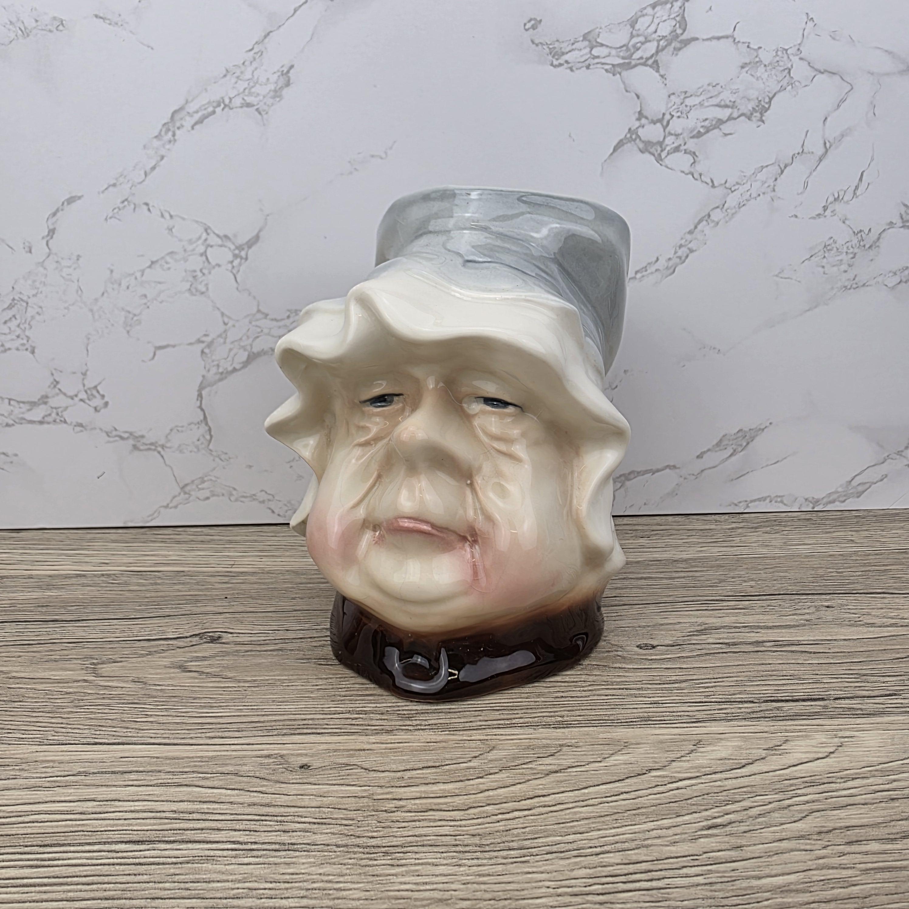 Vintage Mrs. Bumble Toby Jug, Kingston Pottery, 1960s Dickens Character Pitcher